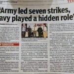 Army led seven strikes Navy played a hidden role